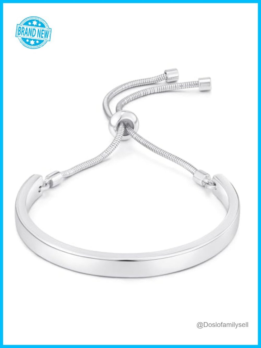 Adjustable Slider Bangle Bracelet 14K Gold Hypoallergenic Stackable Bracelet